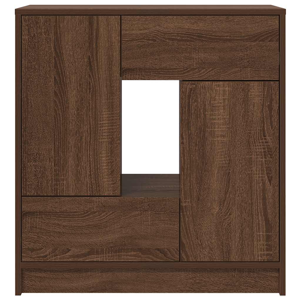 Dressoir met lades en deuren 70,5x34x74,5 cm bruin eiken