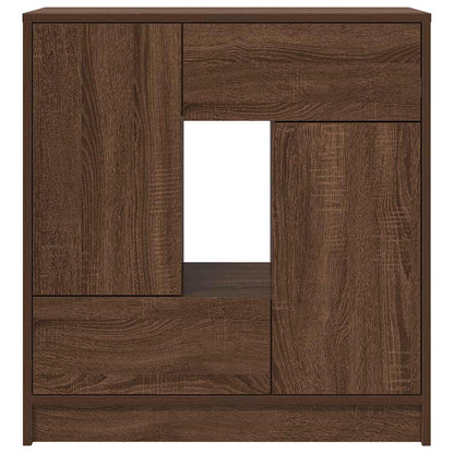 Dressoir met lades en deuren 70,5x34x74,5 cm bruin eiken
