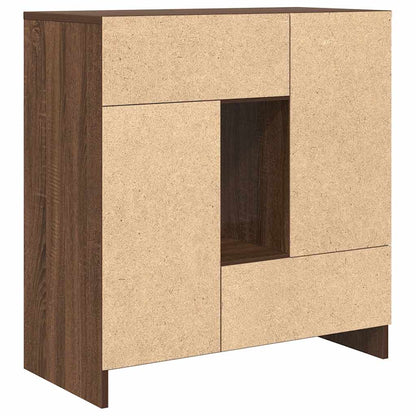 Dressoir met lades en deuren 70,5x34x74,5 cm bruin eiken