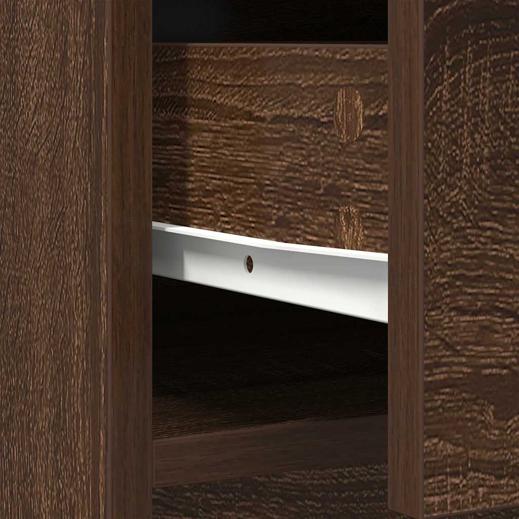 Dressoir met lades en deuren 70,5x34x74,5 cm bruin eiken