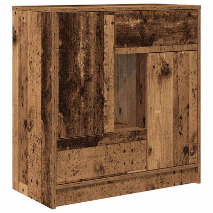 Dressoir met lades en deuren 70,5x34x74,5 cm oud hout