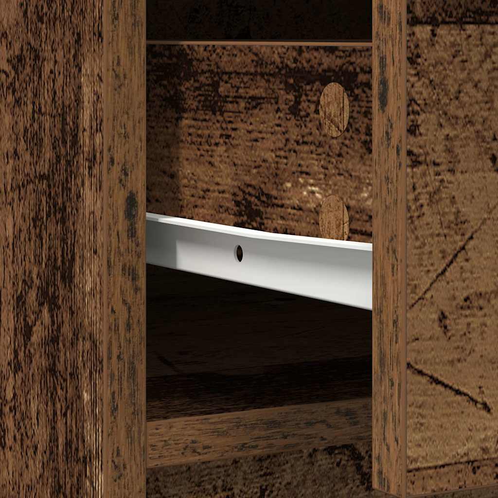 Dressoir met lades en deuren 70,5x34x74,5 cm oud hout