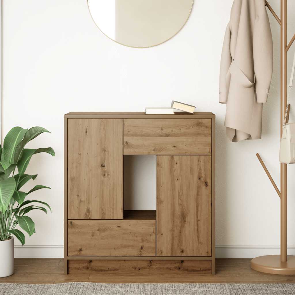 Dressoir met lades en deuren 70,5x34x74,5 cm ambachtelijk