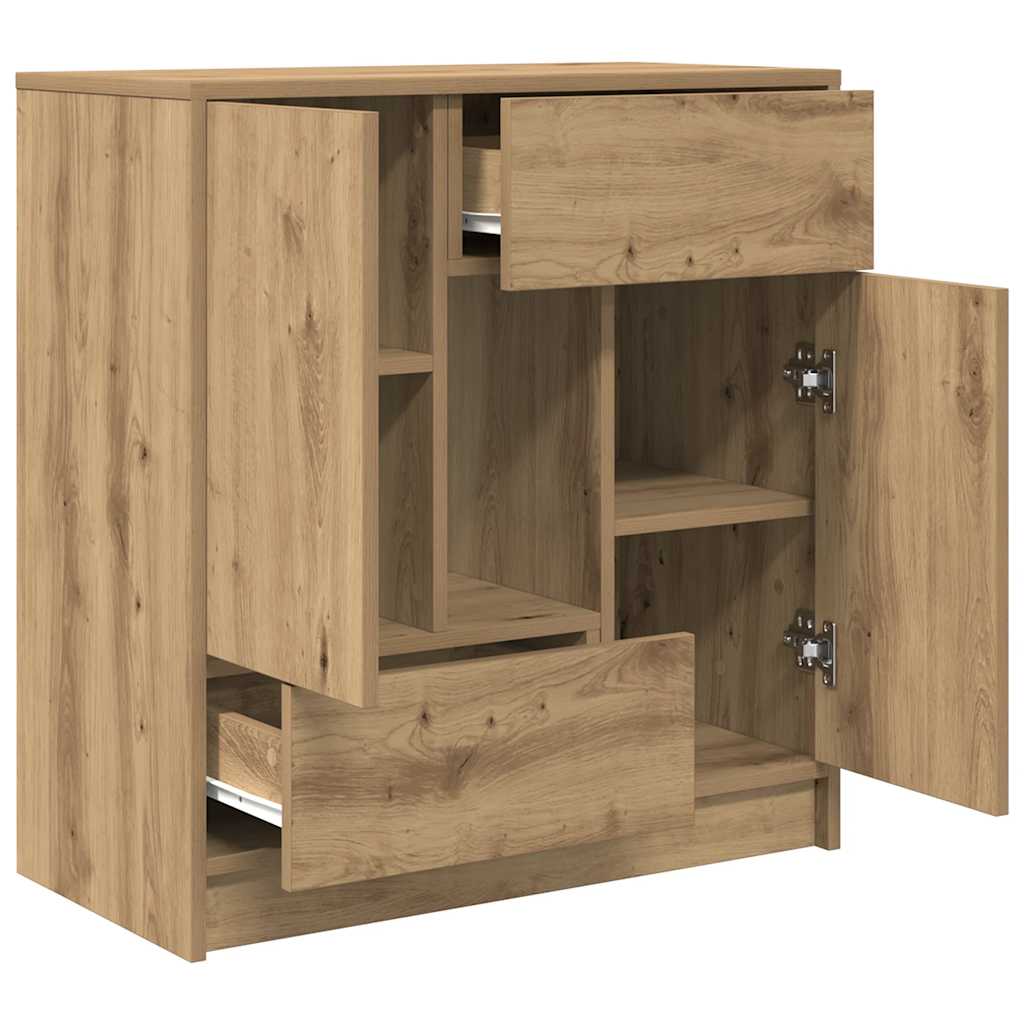 Dressoir met lades en deuren 70,5x34x74,5 cm ambachtelijk
