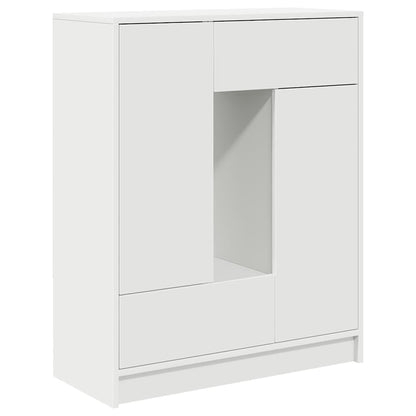 Dressoir met lades en deuren 73x31x90 cm wit