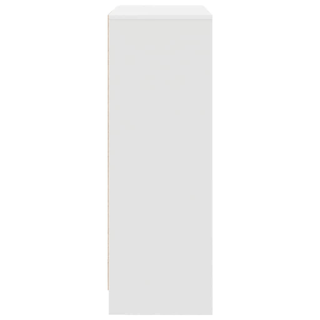 Dressoir met lades en deuren 73x31x90 cm wit
