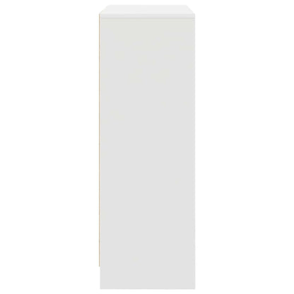 Dressoir met lades en deuren 73x31x90 cm wit