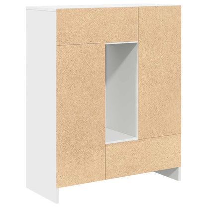 Dressoir met lades en deuren 73x31x90 cm wit