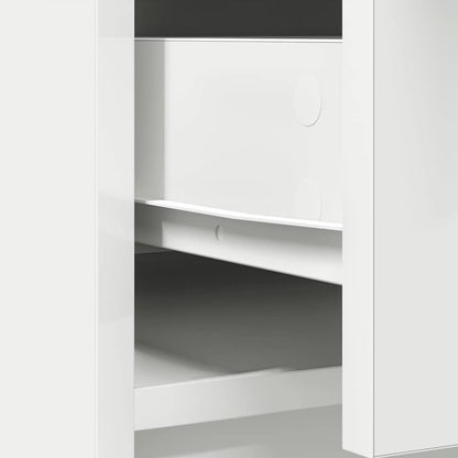 Dressoir met lades en deuren 73x31x90 cm wit