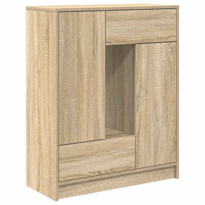 Dressoir met lades en deuren 73x31x90 cm sonoma eikenkleurig