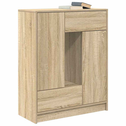 Dressoir met lades en deuren 73x31x90 cm sonoma eikenkleurig