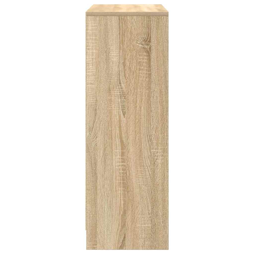 Dressoir met lades en deuren 73x31x90 cm sonoma eikenkleurig