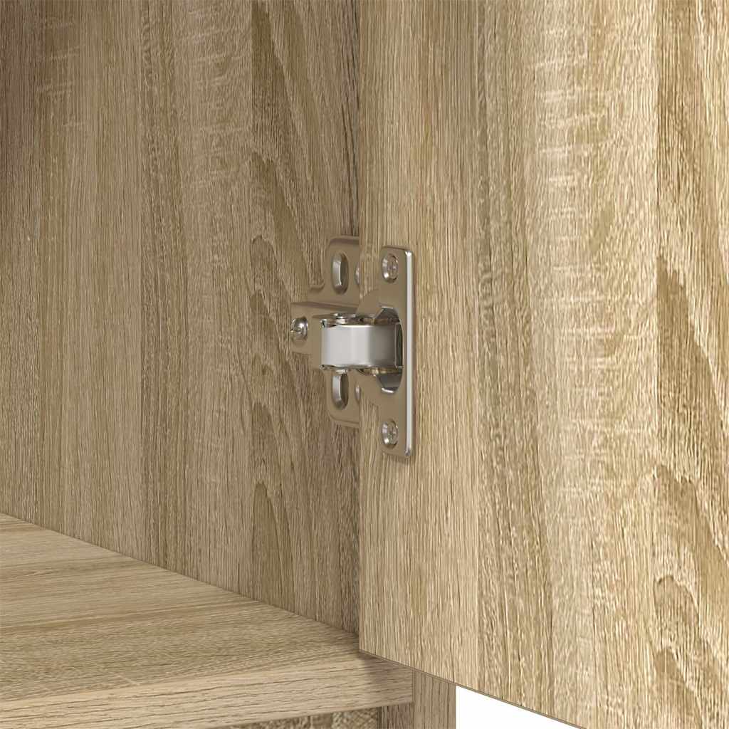 Dressoir met lades en deuren 73x31x90 cm sonoma eikenkleurig