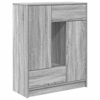 Dressoir met lades en deuren 73x31x90 cm grijs Sonoma