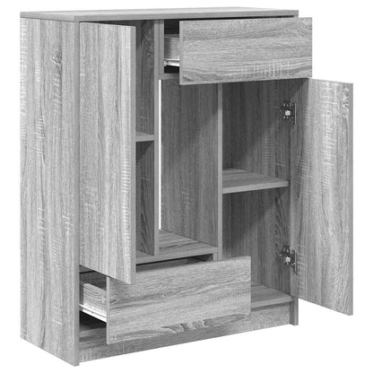 Dressoir met lades en deuren 73x31x90 cm grijs Sonoma