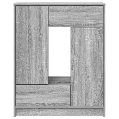 Dressoir met lades en deuren 73x31x90 cm grijs Sonoma
