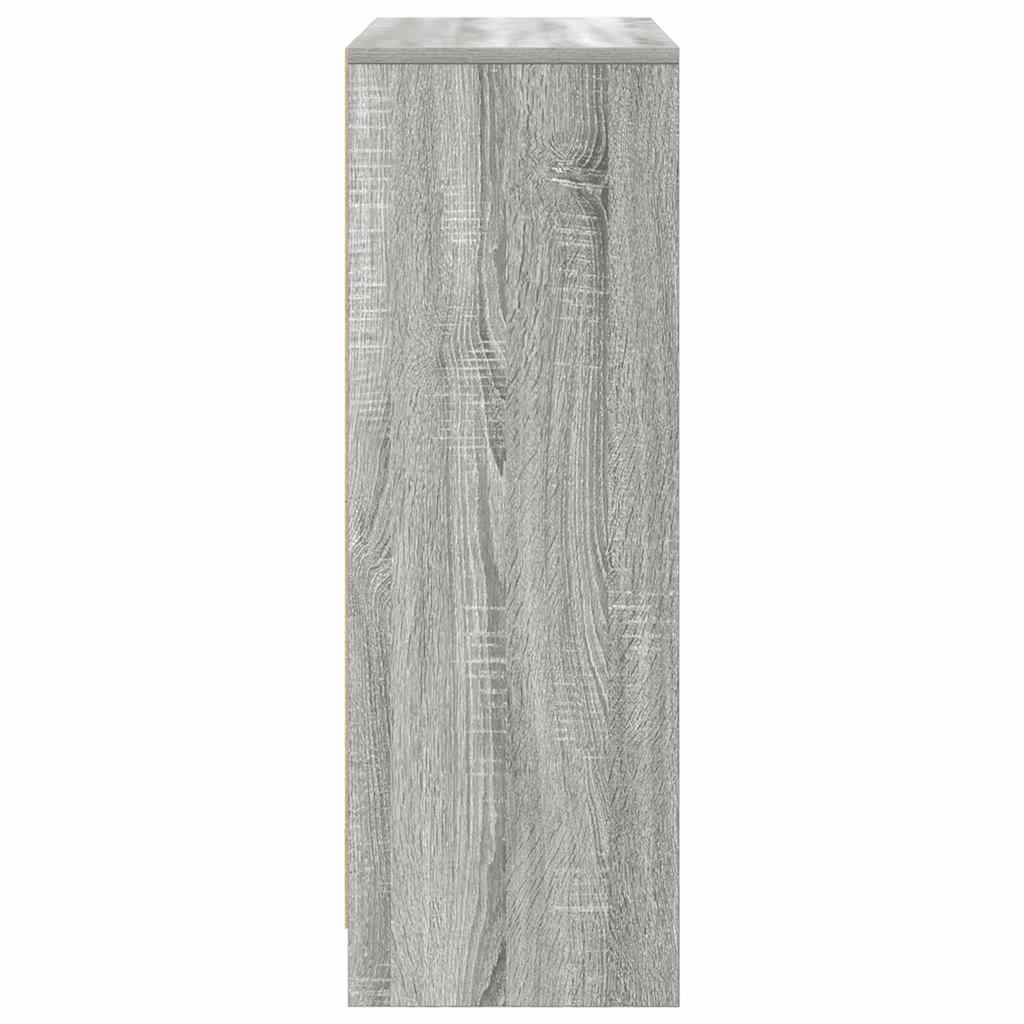 Dressoir met lades en deuren 73x31x90 cm grijs Sonoma
