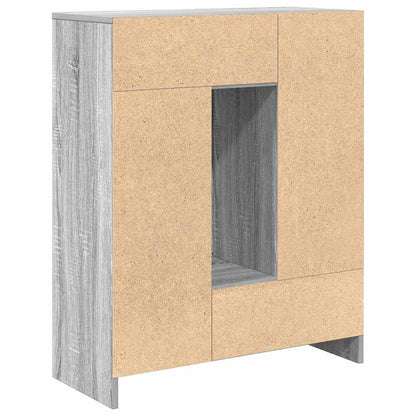 Dressoir met lades en deuren 73x31x90 cm grijs Sonoma