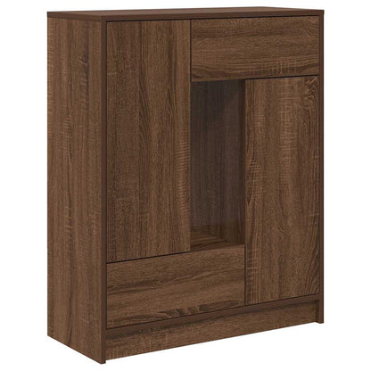 Dressoir met lades en deuren 73x31x90 cm bruin eiken