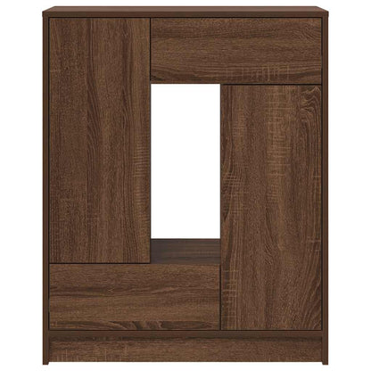 Dressoir met lades en deuren 73x31x90 cm bruin eiken
