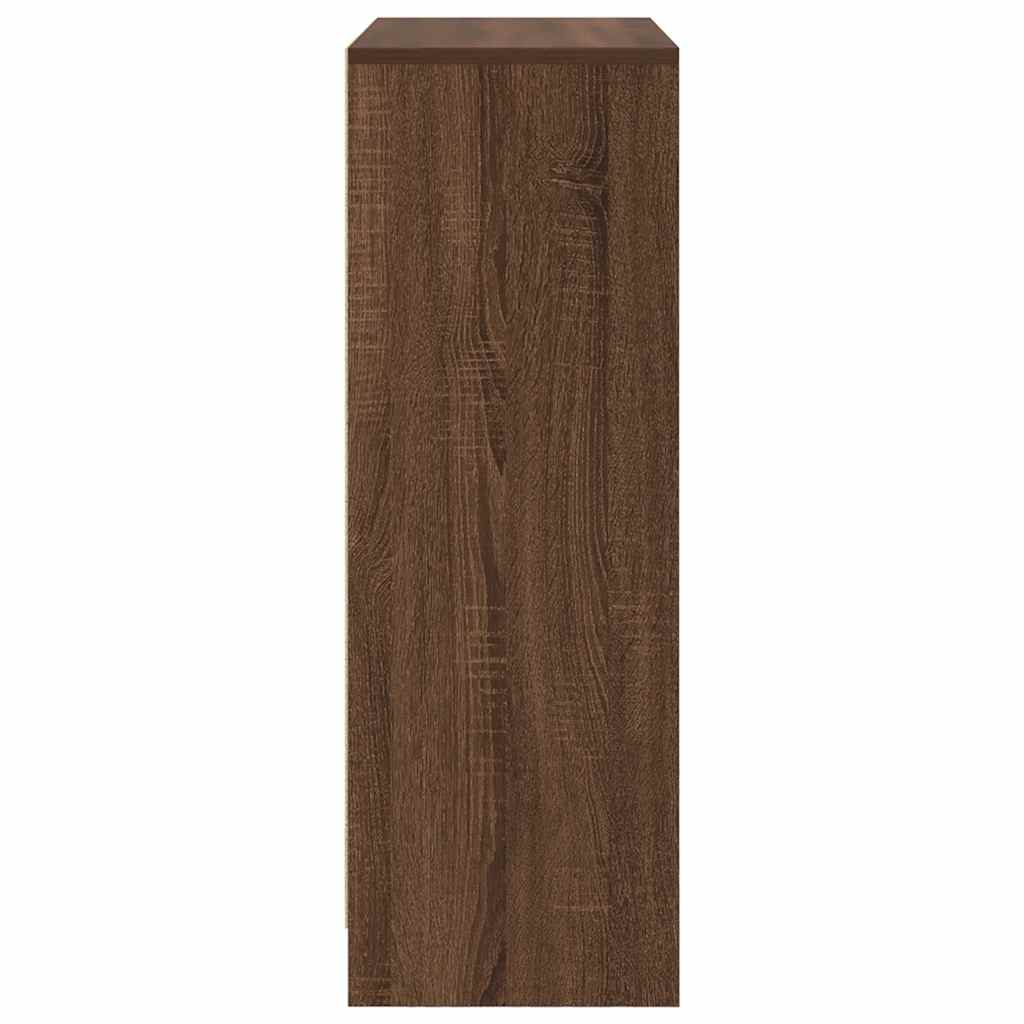 Dressoir met lades en deuren 73x31x90 cm bruin eiken