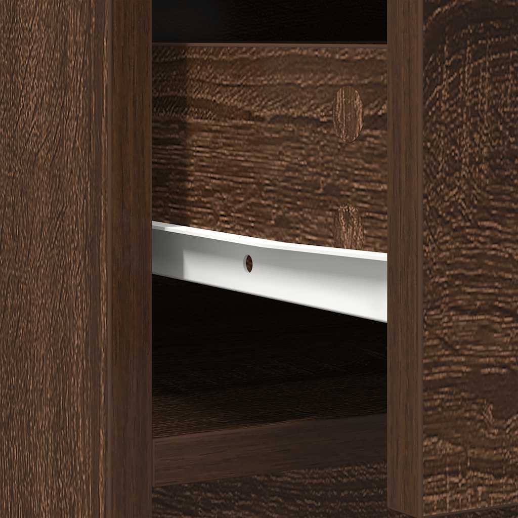 Dressoir met lades en deuren 73x31x90 cm bruin eiken