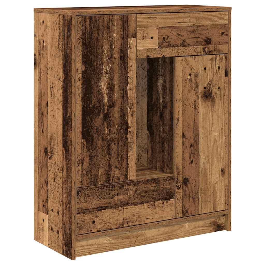 Dressoir met lades en deuren 73x31x90 cm oud hout