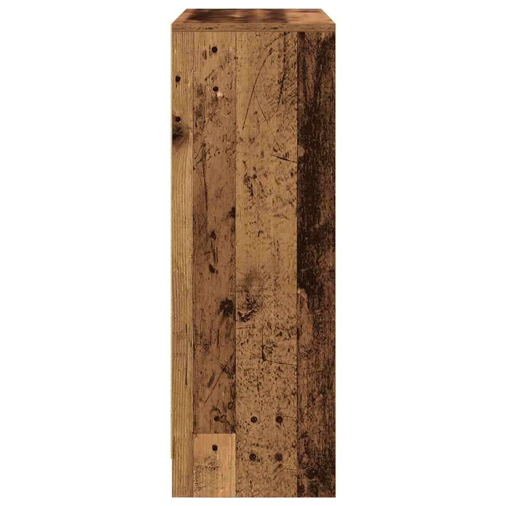 Dressoir met lades en deuren 73x31x90 cm oud hout