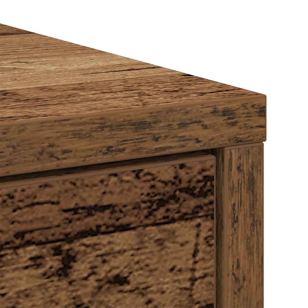 Dressoir met lades en deuren 73x31x90 cm oud hout