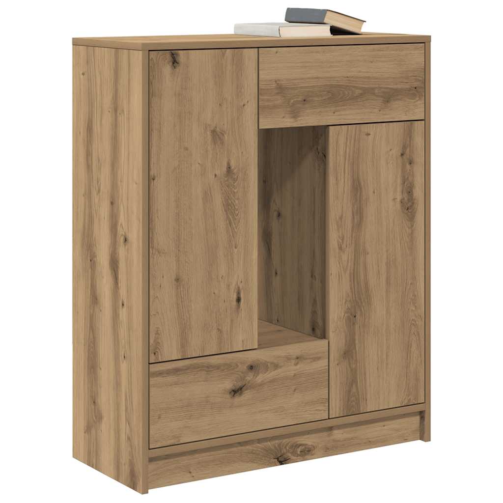 Dressoir met lades en deuren 73x31x90 cm ambachtelijk