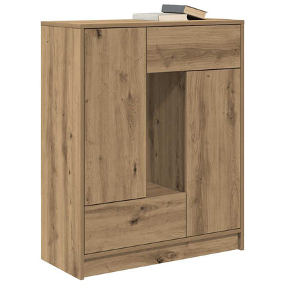 Dressoir met lades en deuren 73x31x90 cm ambachtelijk