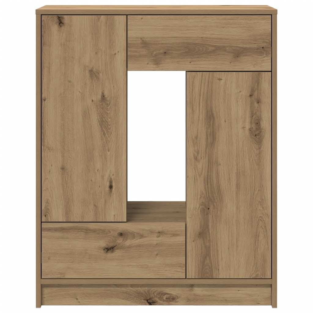 Dressoir met lades en deuren 73x31x90 cm ambachtelijk