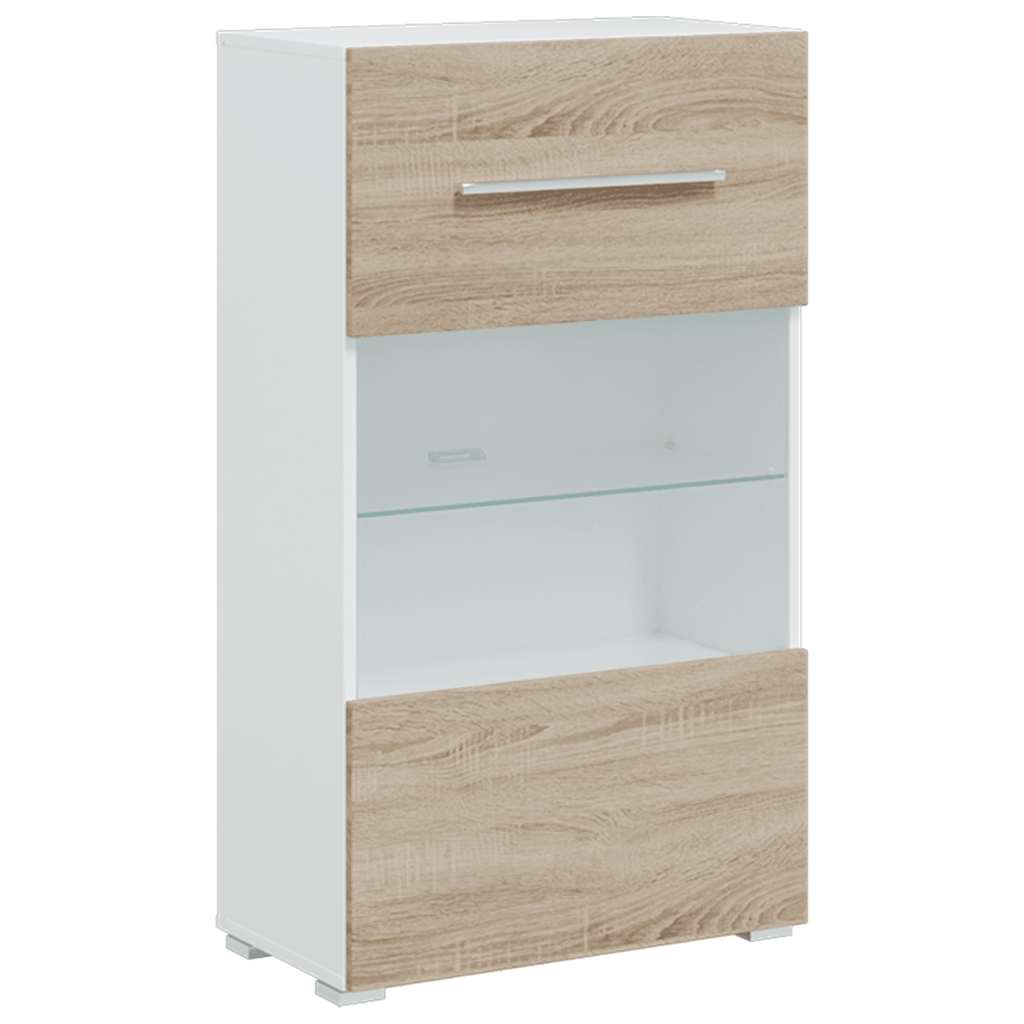 5-delige Tv-meubels met LED bewerkt hout sonoma eiken
