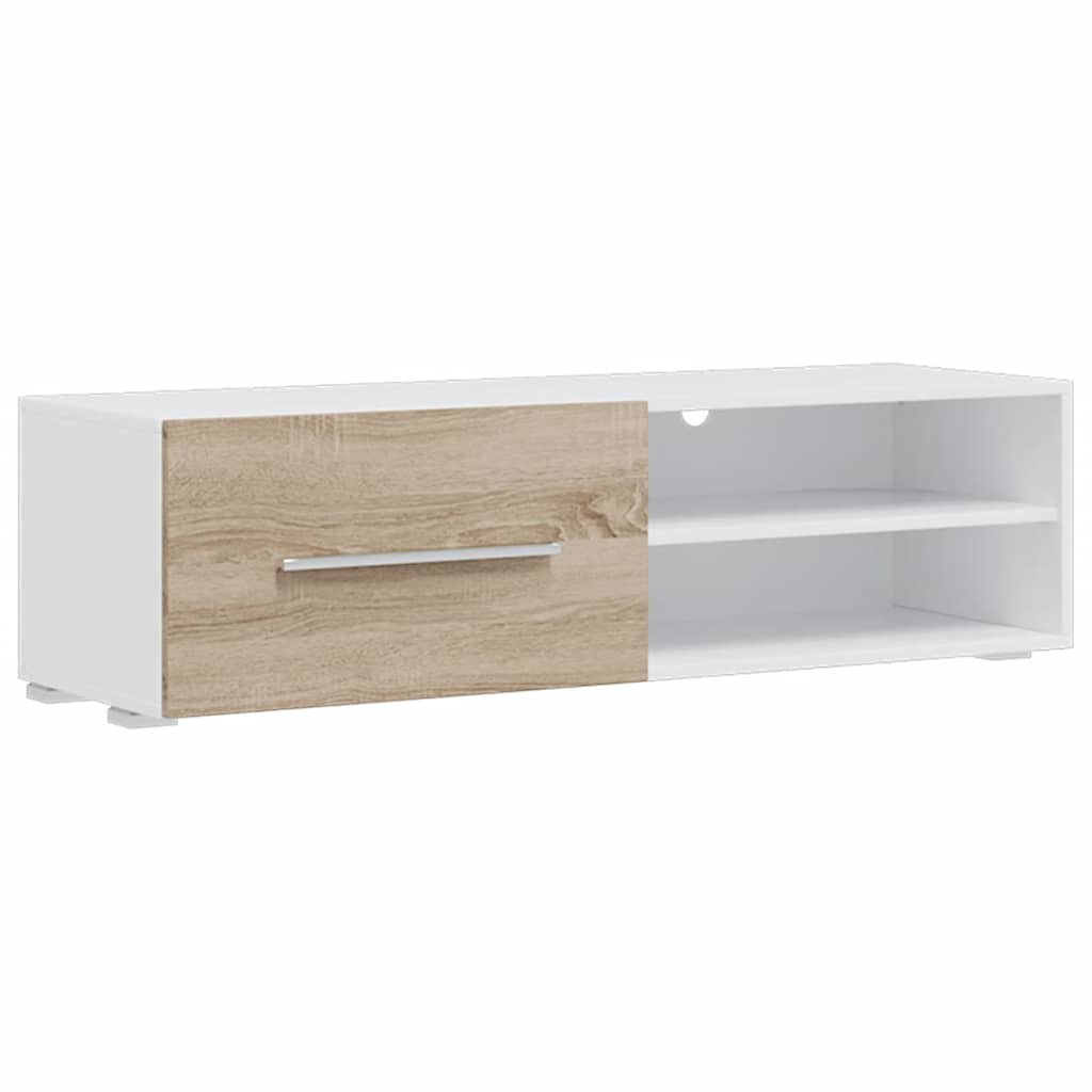 5-delige Tv-meubels met LED bewerkt hout sonoma eiken