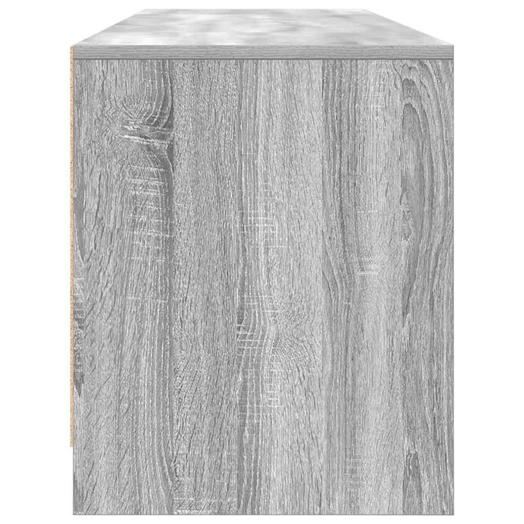 Tv-meubel 188,5x41x50 cm spaanplaat grijs sonoma