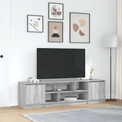 Tv-meubel 188,5x41x50 cm spaanplaat grijs sonoma