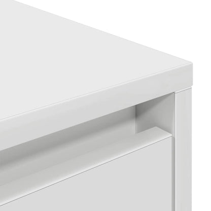 Tv-meubel met LED-verlichting 160,5x41x50 cm wit