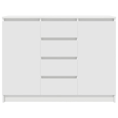 Dressoir met lades 100,5x35x76 cm spaanplaat wit
