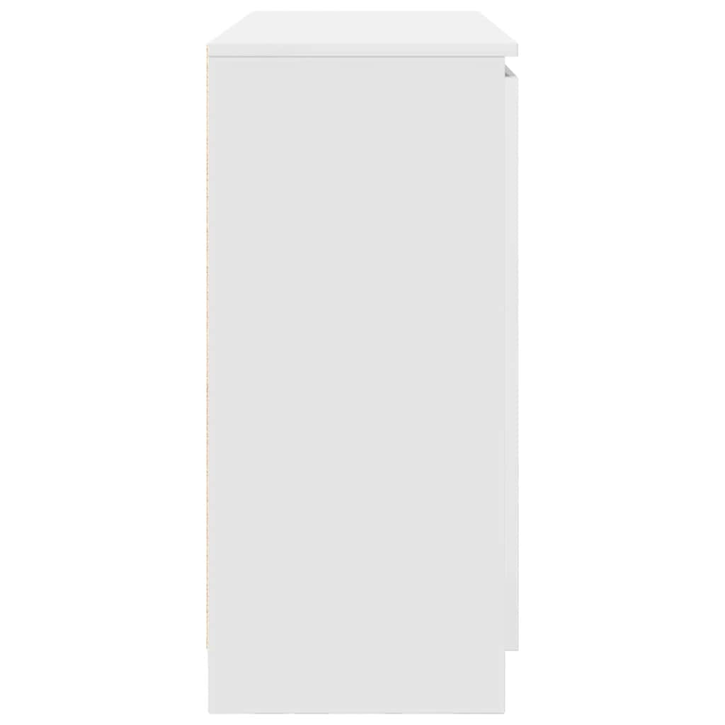 Dressoir met lades 100,5x35x76 cm spaanplaat wit