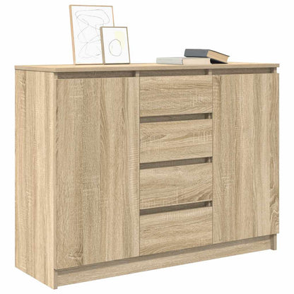 Dressoir met lades 100,5x35x76cm spaanplaat sonoma eikenkleurig