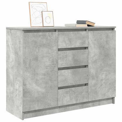 Dressoir met lades 100,5x35x76 cm spaanplaat betongrijs