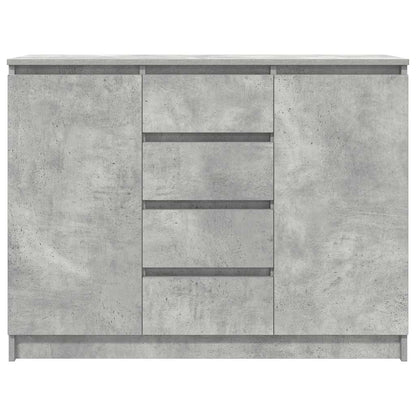 Dressoir met lades 100,5x35x76 cm spaanplaat betongrijs