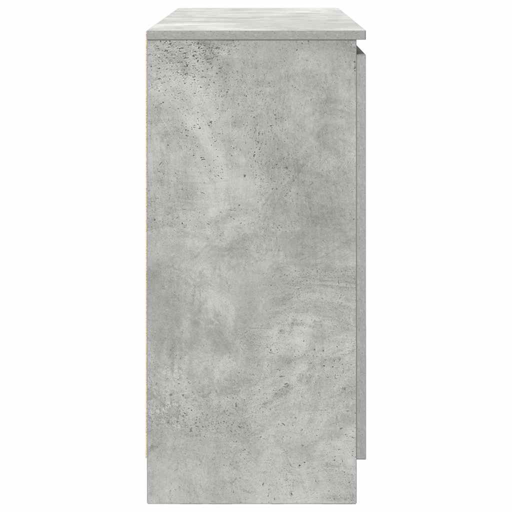 Dressoir met lades 100,5x35x76 cm spaanplaat betongrijs