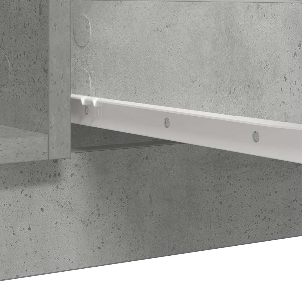 Dressoir met lades 100,5x35x76 cm spaanplaat betongrijs