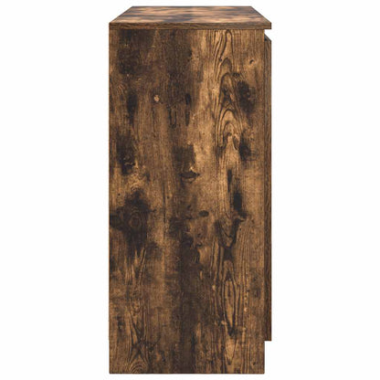 Dressoir met lades 100,5x35x76 cm spaanplaat gerookt eiken