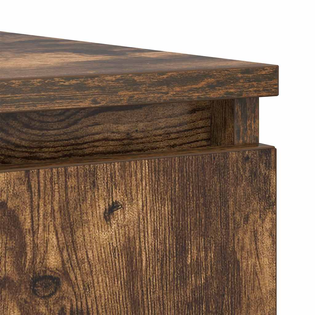 Dressoir met lades 100,5x35x76 cm spaanplaat gerookt eiken
