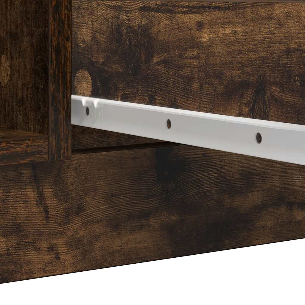 Dressoir met lades 100,5x35x76 cm spaanplaat gerookt eiken