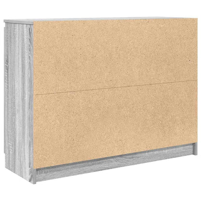 Dressoir met lades 100,5x35x76 cm spaanplaat grijs Sonoma