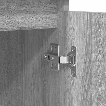 Dressoir met lades 100,5x35x76 cm spaanplaat grijs Sonoma