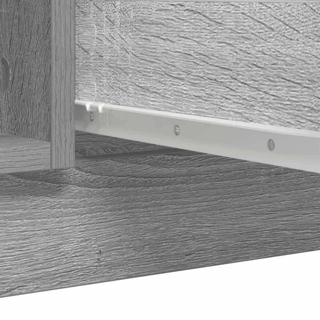 Dressoir met lades 100,5x35x76 cm spaanplaat grijs Sonoma